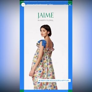 Casey Marks Jaime dress in happy floral, size small, worn once